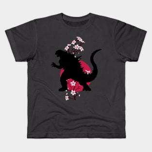 godzilla sakura Kids T-Shirt